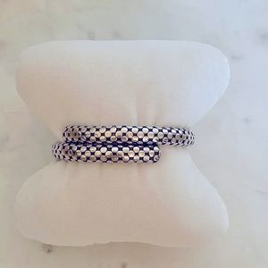 🖤🩶John Hardy Sterling Silver Dot Collection Coil Bracelet